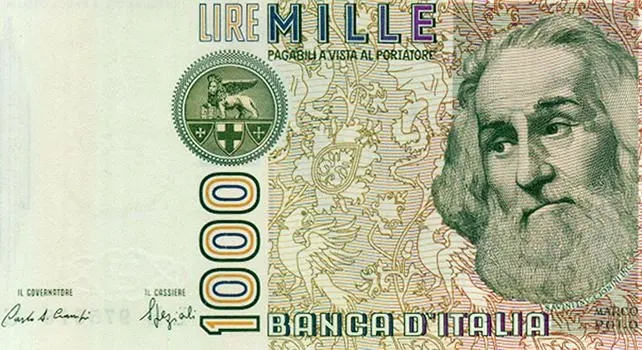 Vecchie Lire con Giuseppe Garibaldi